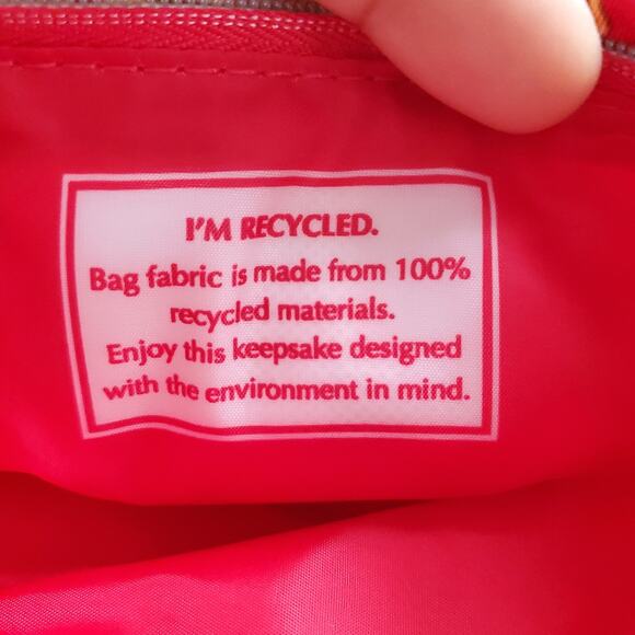 Estee Lauder Red Chain Pattern Zipper Cosmetic Makeup Bag NWT - Picture 7 of 7